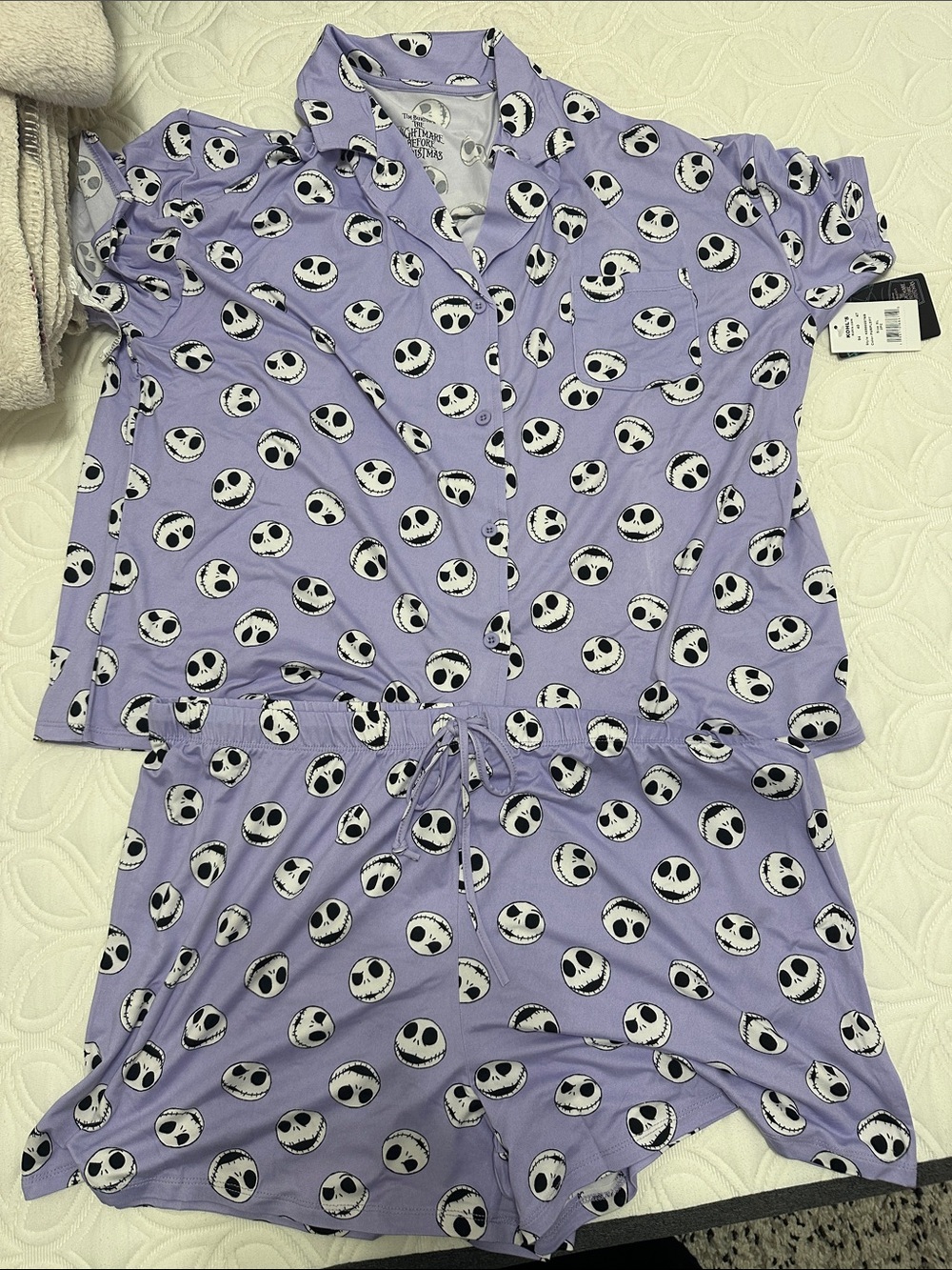 Lavender Jack Skellington Two-Piece Lounge Set NWT Size XL
